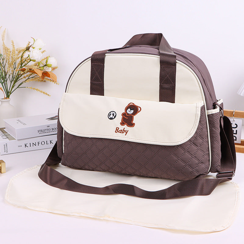Stoff Diaper Bag with Practical Changing Mat Bowlift