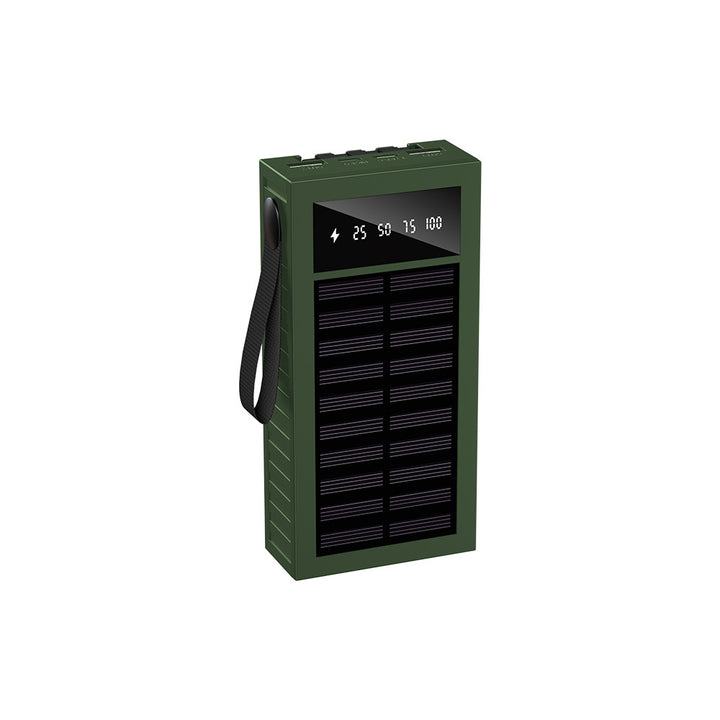 Portable Solar Power Bank with Multifunctional Charging Indicator Bowlift