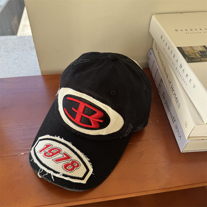 Men's Distressed Vintage Graphic Baseball Cap Bowlift