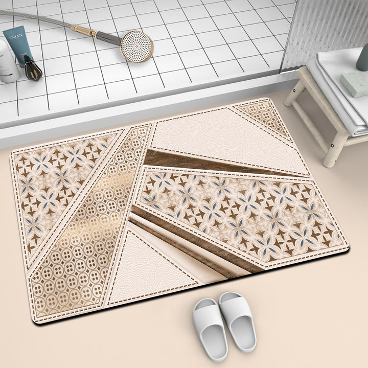 Artistic Mosaic Bath Mat Bowlift