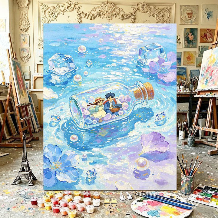 Magical Bottle Canvas Art Print Bowlift
