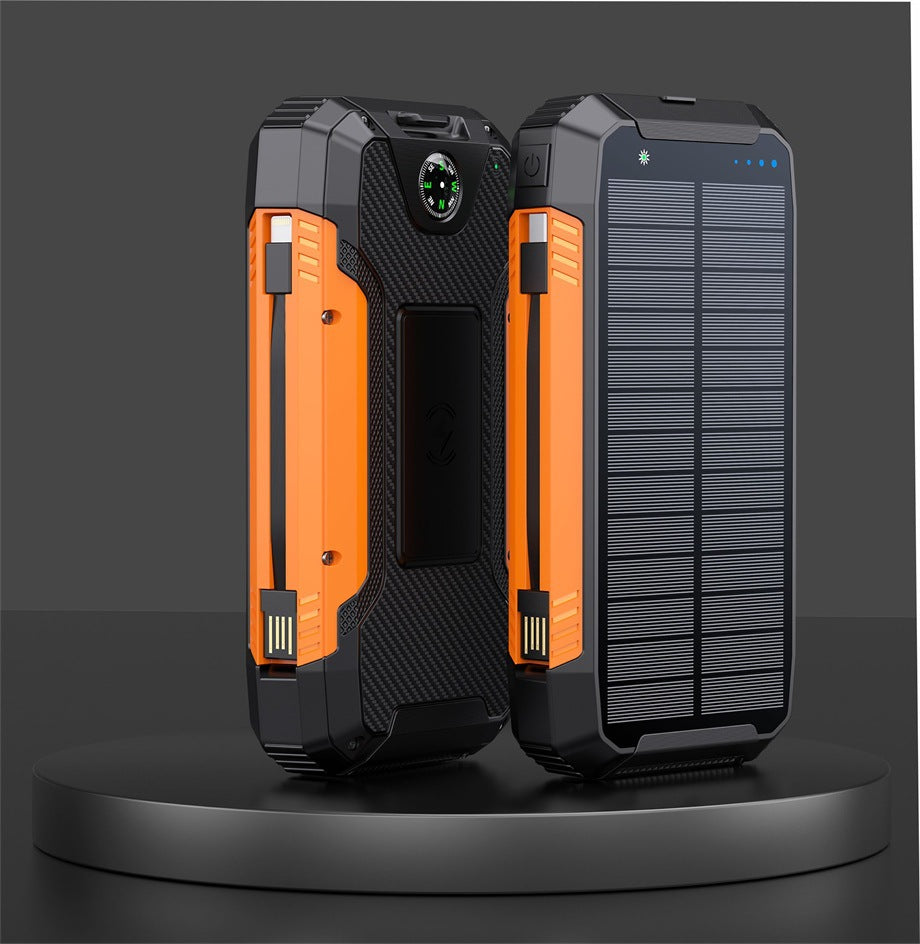 Robust Solar Power Bank with Multifunctional Charging Port Bowlift