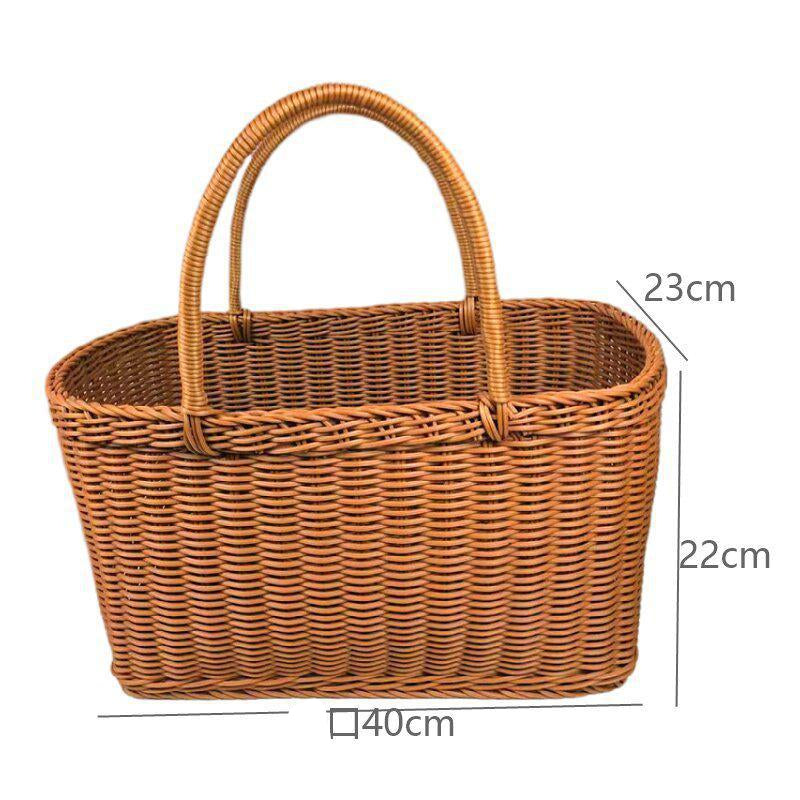 Handwoven Cotton Storage Basket Bowlift