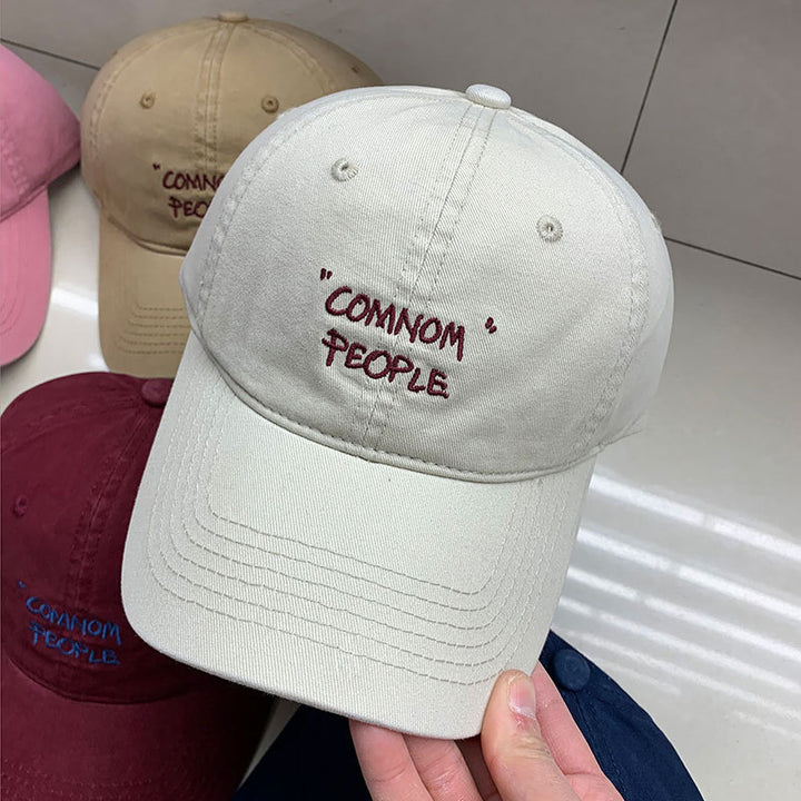 Men's Cotton Embroidered Baseball Cap Bowlift