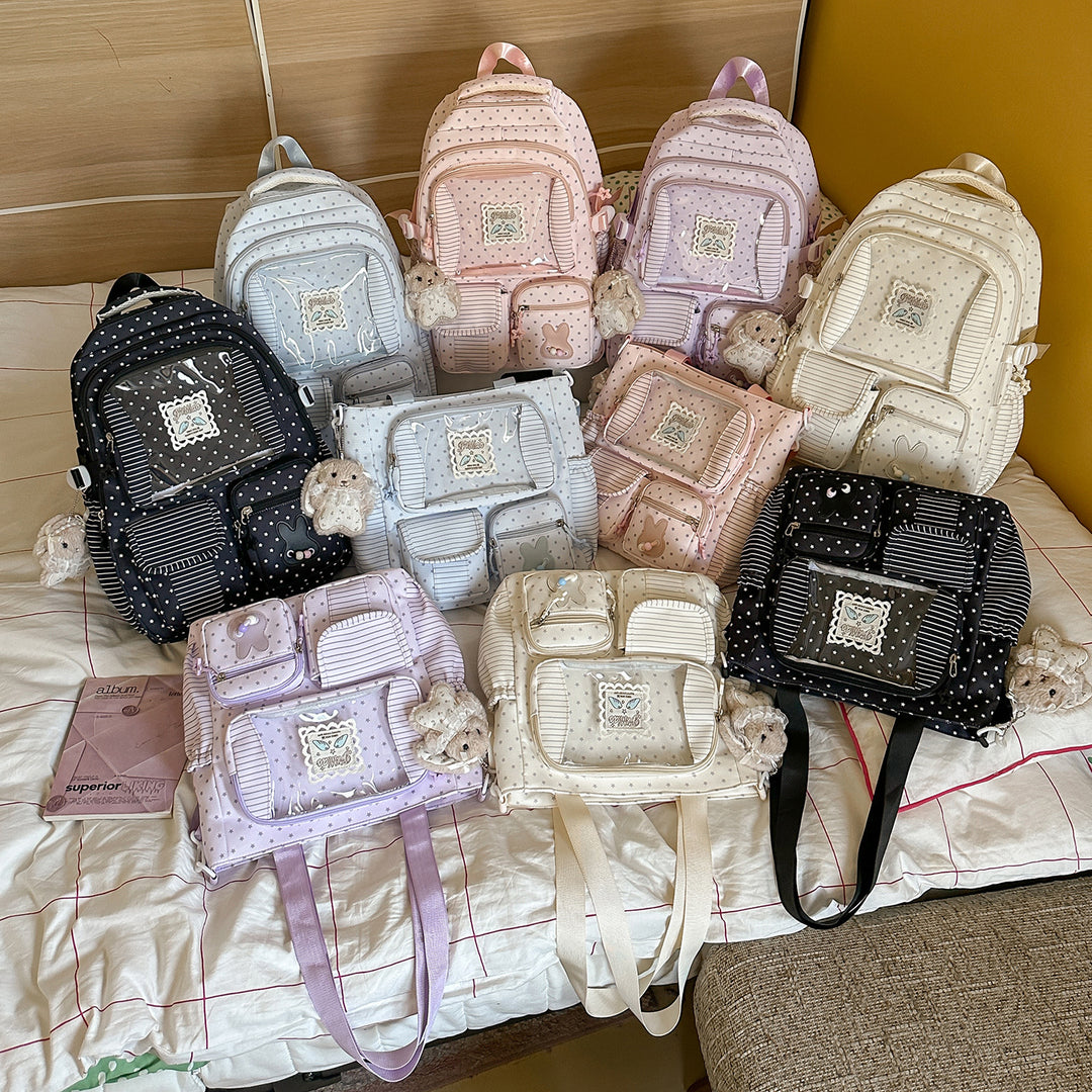 Playful Bunny Ear School Backpack Bowlift