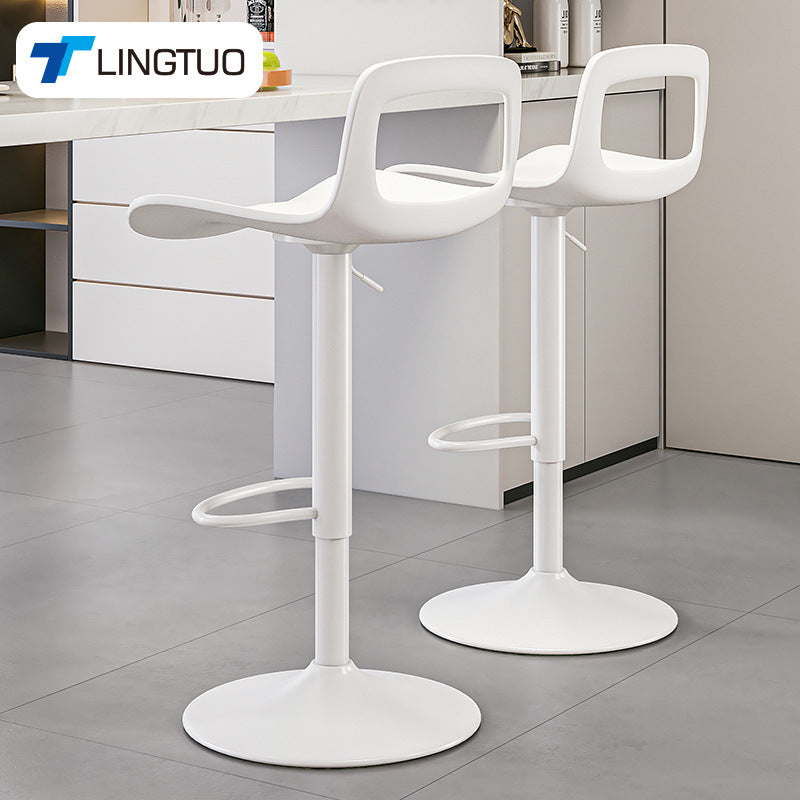 Ergonomic Bar Stool With Adjustable Seat Height And Sturdy Metal Frame Bowlift