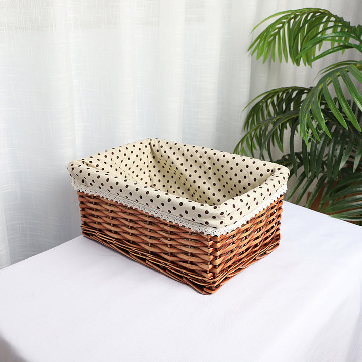 Handcrafted Decorative Woven Basket with Liner Bowlift
