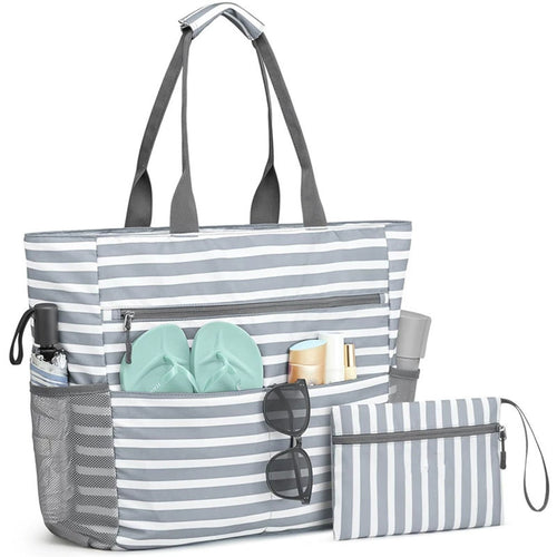 Large beach bag with multiple compartments and insulated inner pocket Bowlift