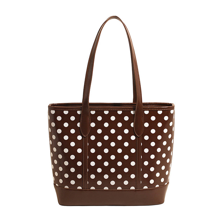 Polka Dot Print Casual Tote Bowlift