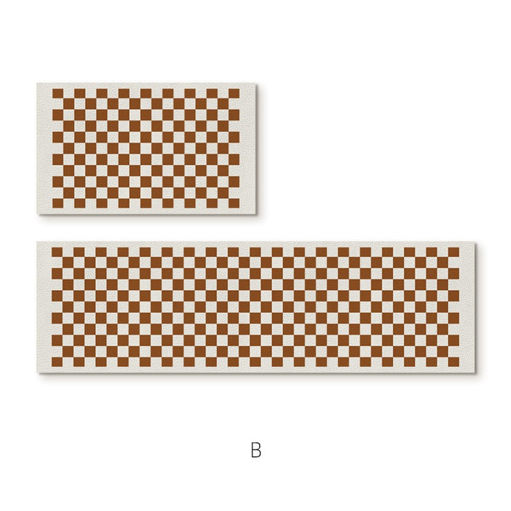 Checkerboard Pattern Anti-Slip Runner Mat Bowlift