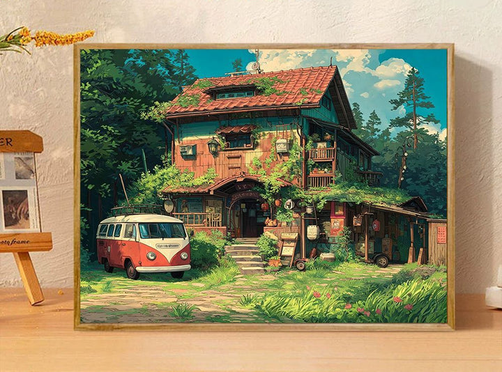 Whimsical Fantasy Illustration Canvas Art Bowlift