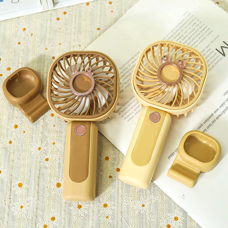 Ladies Portable Mini USB Fan with Flexible Head Rotation Bowlift