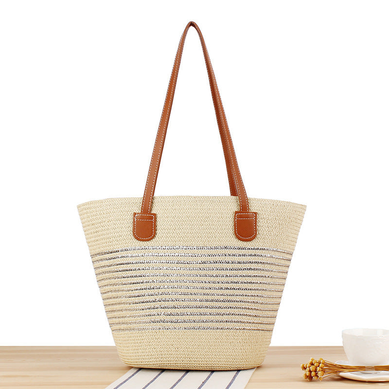 Beach bag with modern stripe design Bowlift