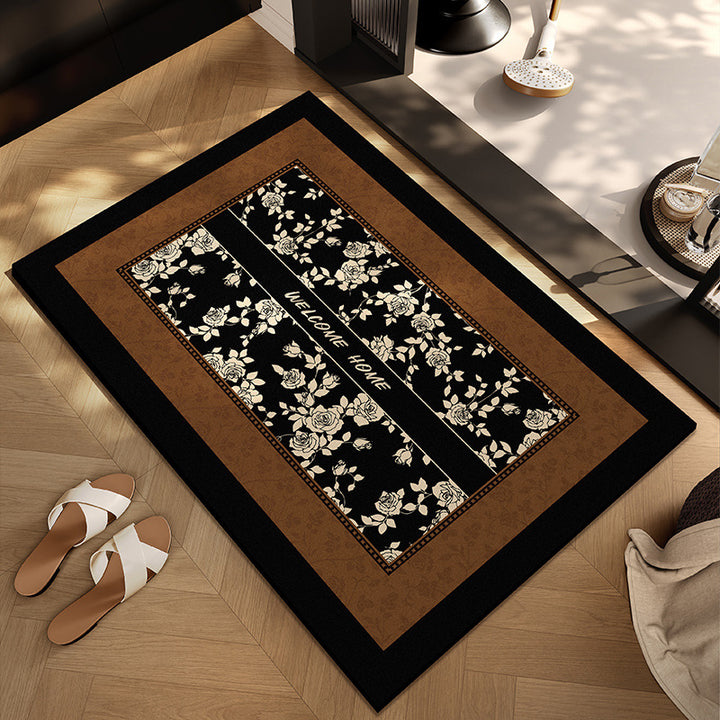 Checkerboard Patterned Entryway Mat Bowlift