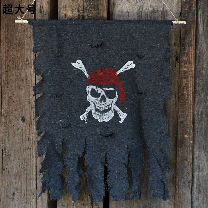 Pirate-Themed Hanging Wall Banner Bowlift