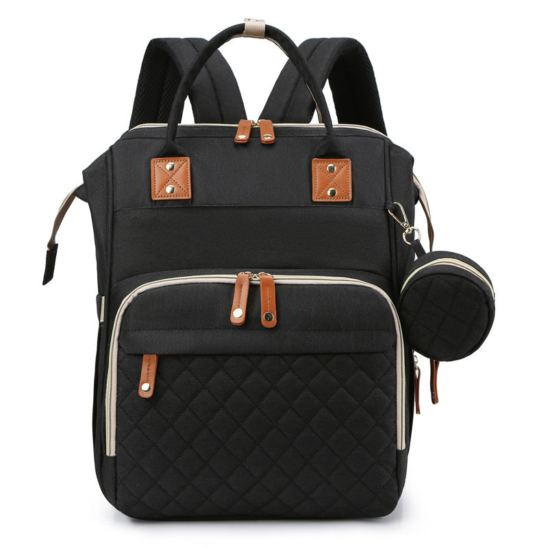 Multi-Functional Quilted Diaper Backpack Bowlift