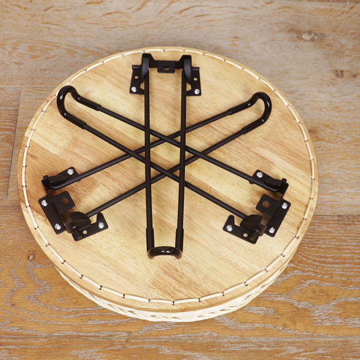 Woven Round Storage Table Bowlift