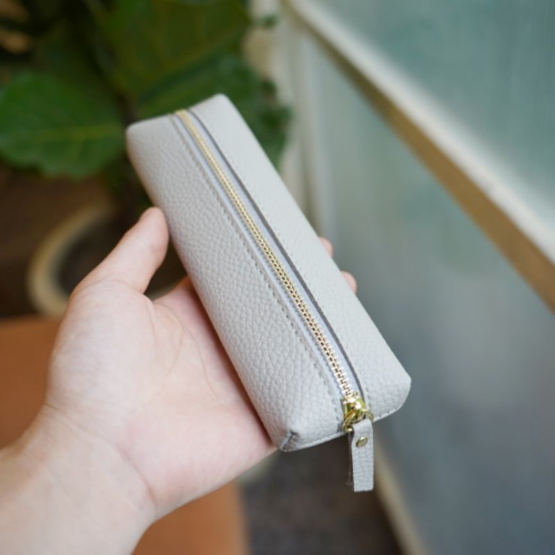 Leather Zip Pencil Case