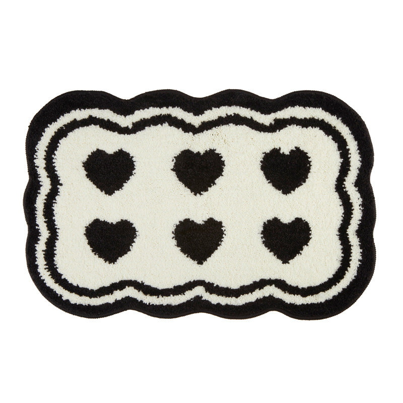Heart Pattern Bath Mat Bowlift