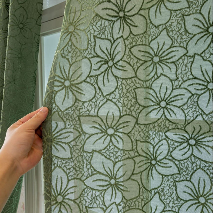 WoFloral Lace Curtain Bowlift