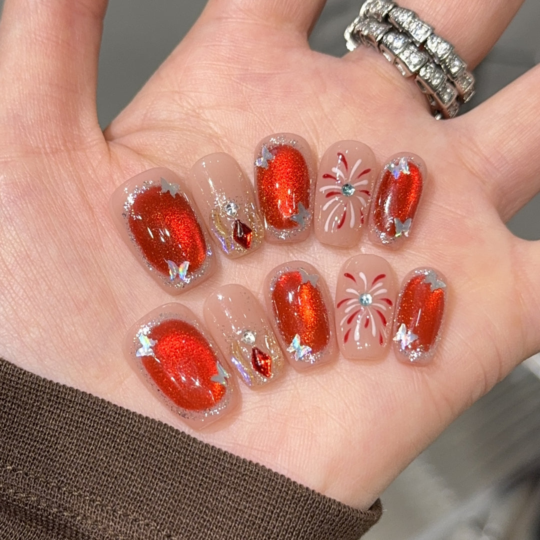 Glittering artificial nails Bowlift