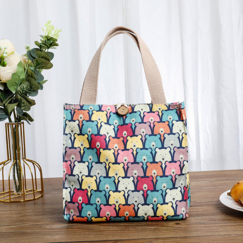 Cute Cat-Themed Storage Tote Bowlift