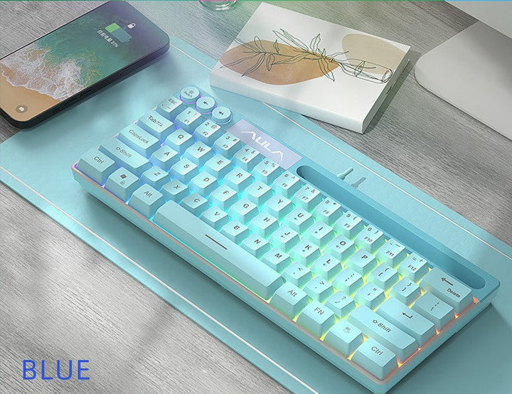 Wireless RGB Ultrathin Mechanical Keyboard Bowlift
