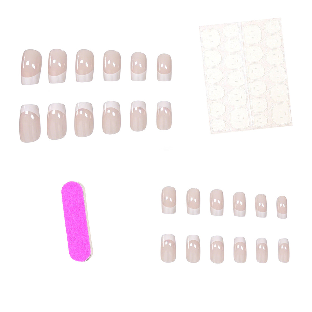French Tip Nail Design Enhancements Bowlift