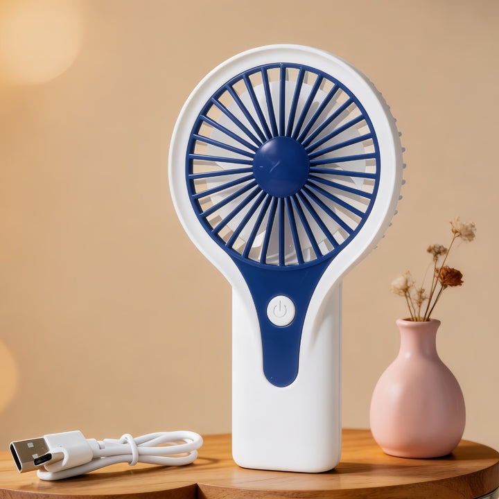 Women's Portable USB Hand Fan with Ergonomic Handle Bowlift