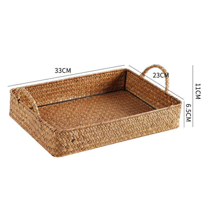 Handwoven Multi-Purpose Serving Tray Bowlift
