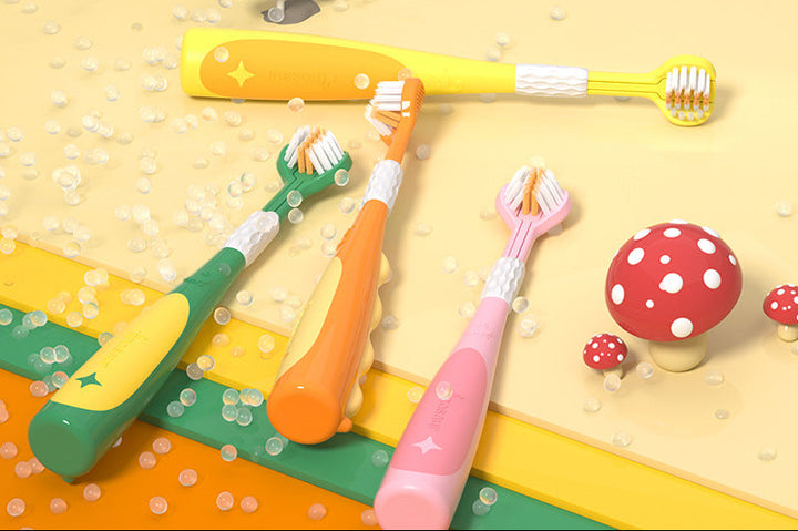 Triple-Sided Soft Bristle Toothbrush Set Bowlift