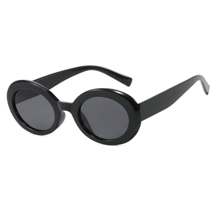 Women's round sunglasses with elegant plastic frame and UV protection Bowlift