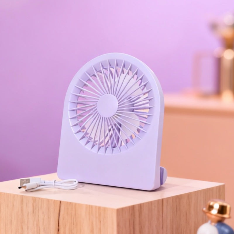 Women's Portable Table Fan with USB Connection and Adjustable Tilt Angle Bowlift