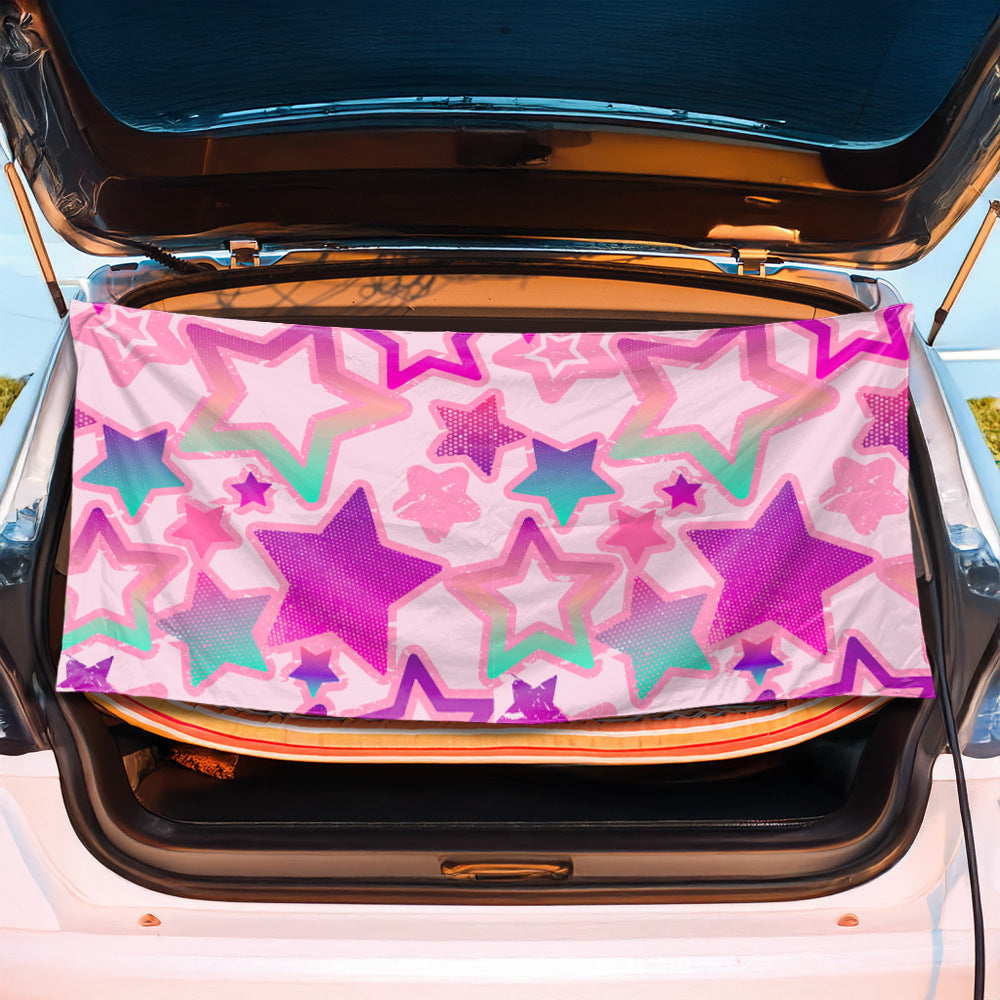 Multifunctional beach towel with cheerful fruit pattern Bowlift