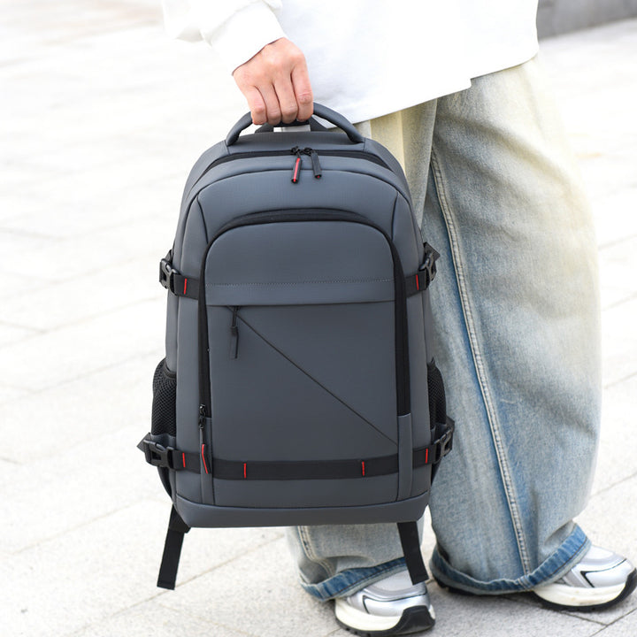 Backpack with ergonomic carrying system and multifunctional compartments Bowlift