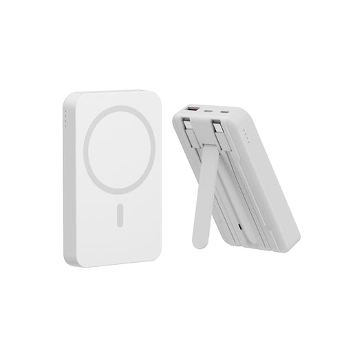 Powerbank with integrated stand function and wireless charging option Bowlift