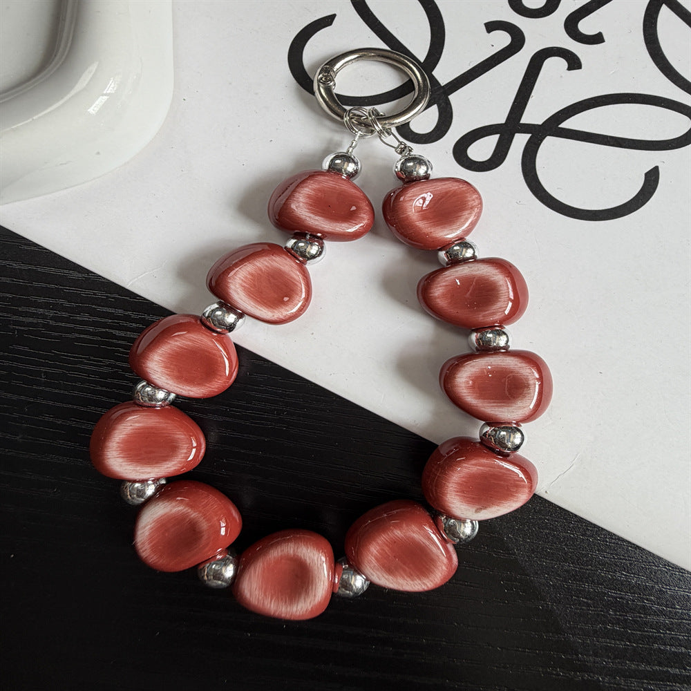 Beaded Charm Keychain Bowlift 1790135411