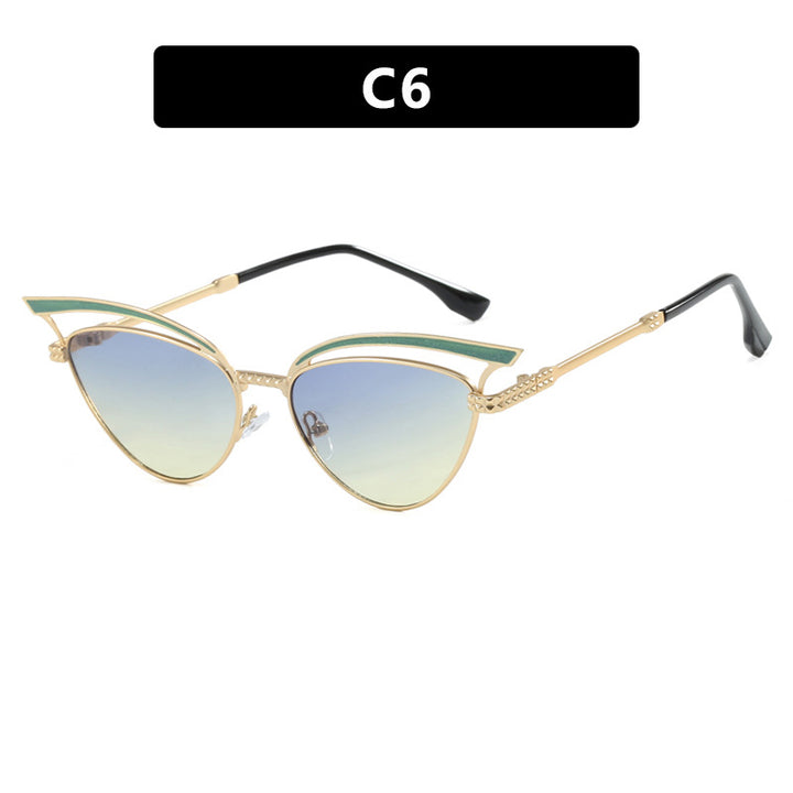 Women's Cat-Eye Glasses with Filigree Design Element Bowlift
