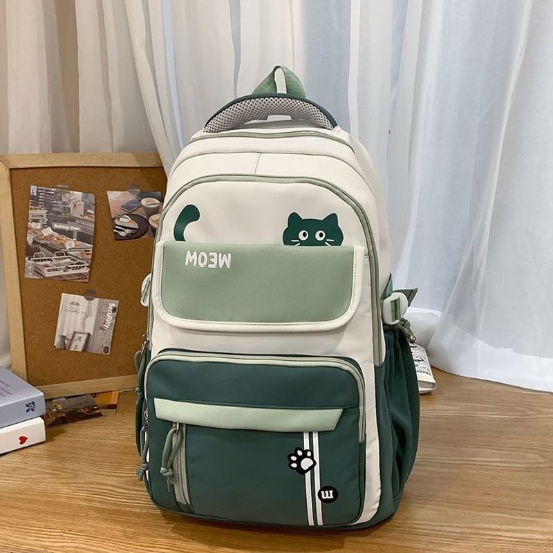 Fun Cat-Themed School Backpack Bowlift