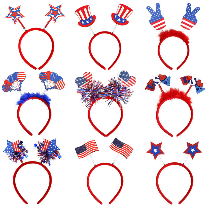Unisex nan festive party headband with pompom and star island Bowlift