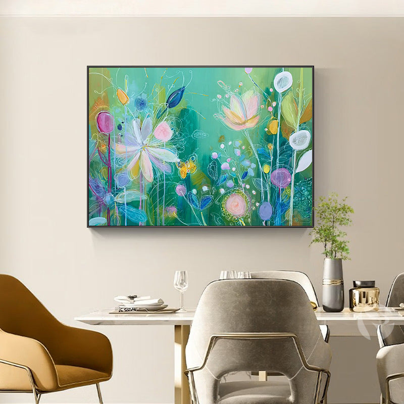 Floral Watercolor Art Canvas