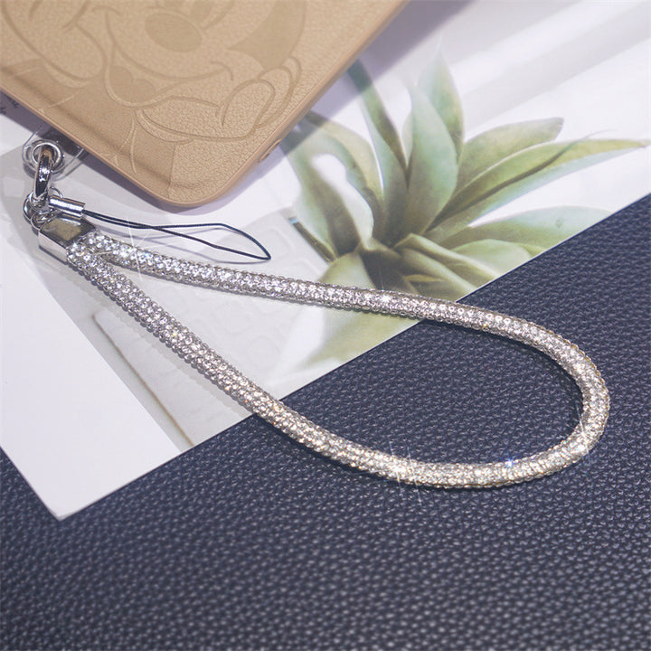 Sparkling Rhinestone Phone Lanyard Holder Bowlift