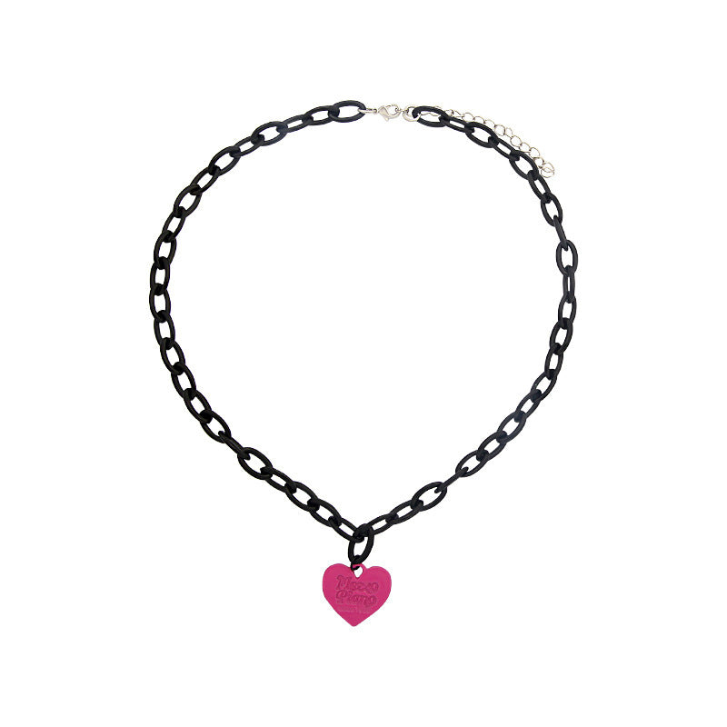 Heart Pendant Choker Necklace Bowlift