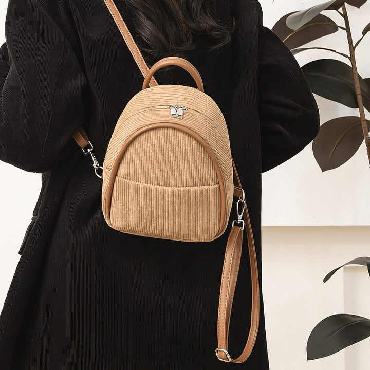Corduroy Mini Backpack Bowlift