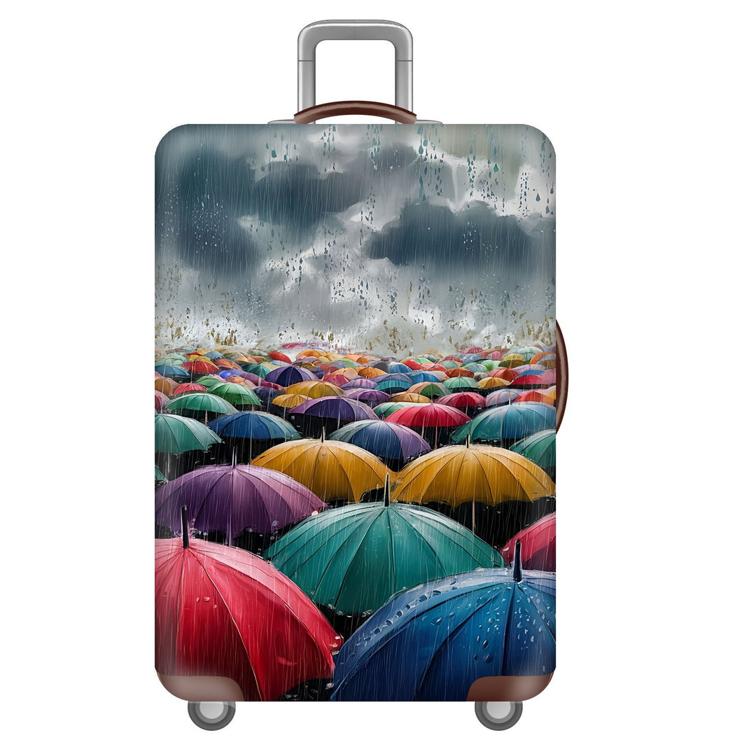 Unisex Hard Shell Suitcase with Dreamy Landscape Design Bowlift