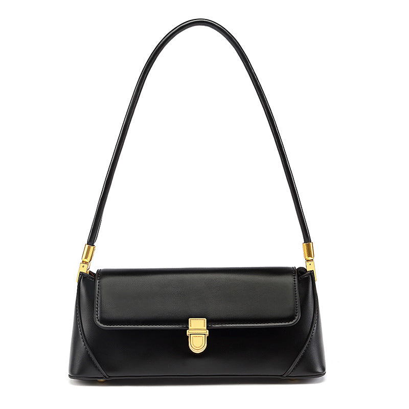 Structured Leather Handbag Bowlift
