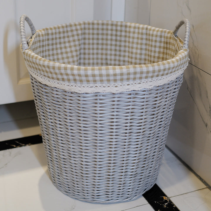 Washing Basket Set Made of Woven Material Bowlift