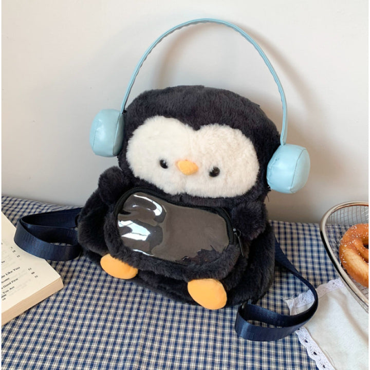 Cute Plush Animal-Themed Backpack Bowlift