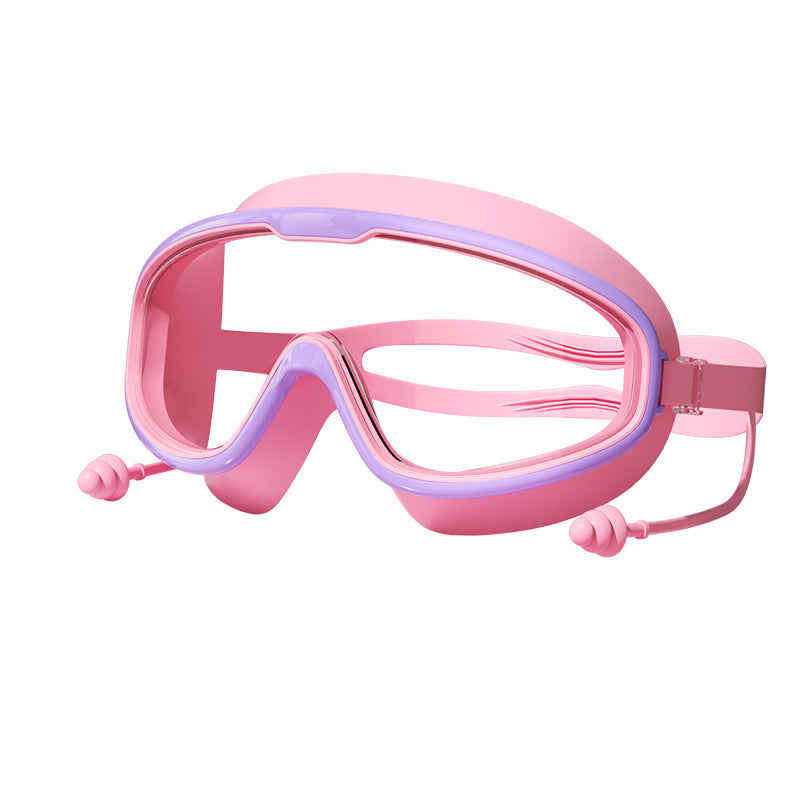 Kids Unicorn-Themed Swim Mask and Cap Set Bowlift