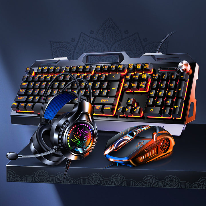 Gaming Keyboard and Headset Bowlift